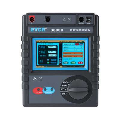 ETCR3800B Lightning Arrester Tester / Lightning Protection Component Test Device